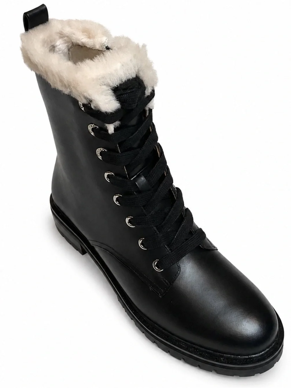 Kate Spade Jemma Black Combat Boot Womens SZ 7 Utility Gorpcore Witchy Goth